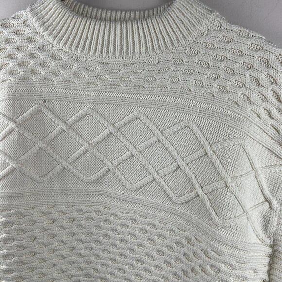 Haven Well Within Organic Cotton Layered Knit Sweater L - Picture 7 of 9